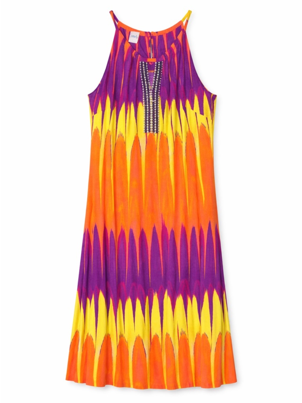 INC International Concepts beach collection Multicolor Halter Dress/cover up